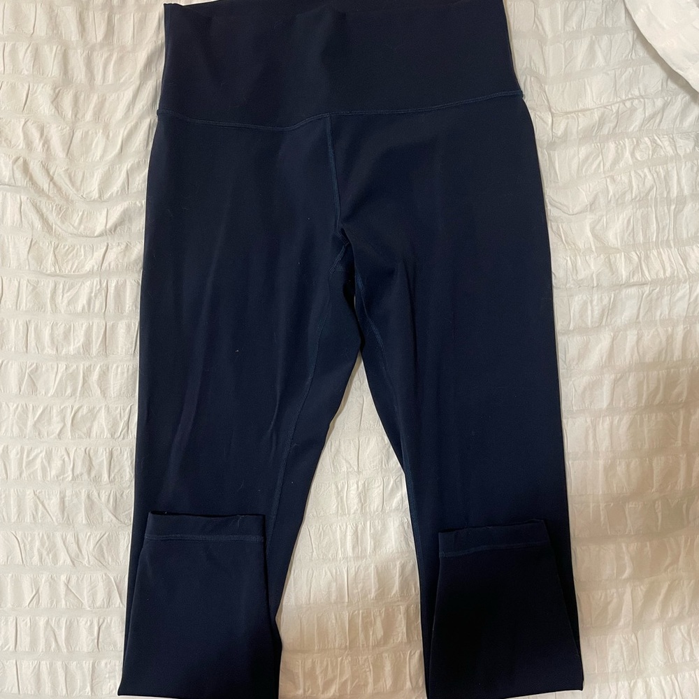 Lululemon Wunder Under Navy Blue Leggings 25”